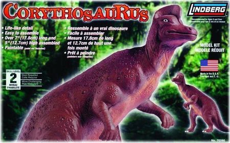 Lindberg Model Plastikowy Do Sklejania (Usa) Dinozaur Hadrosaurus Corythosaurus