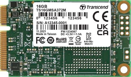 Transcend SSD 16GB mSATA (TS16GMSA372M)