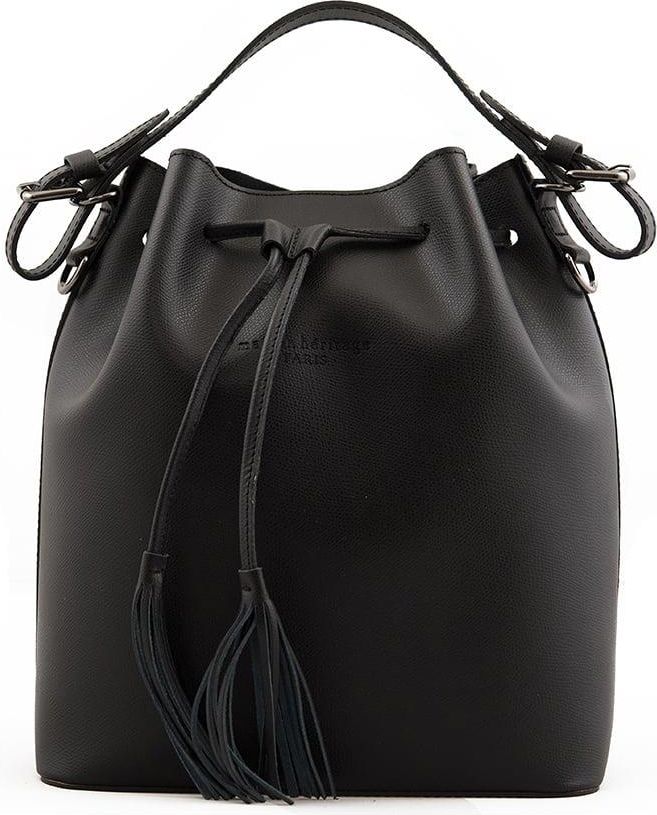 Maison héritage PARIS Skórzana torebka Jila w kolorze czarnym 26