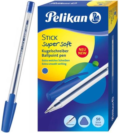 Pelikan Długopis Stick Super Soft Niebieski 50Szt