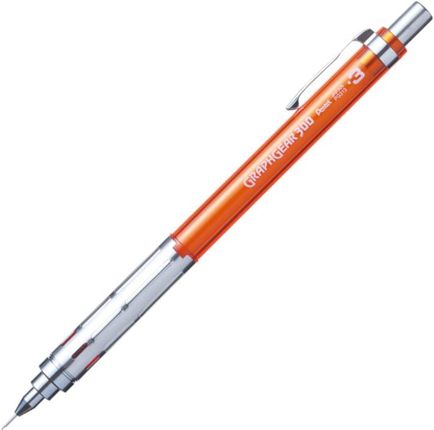 Pentel Ołówek Automatyczny Graphgear 300 0,3Mm Pomarańczowy Pg313-Tfx