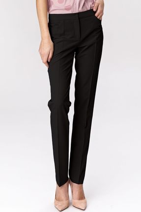 Czarne klasyczne spodnie damskie SD39 Black