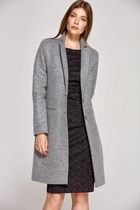 Klasyczny szary płaszcz PL12 Grey