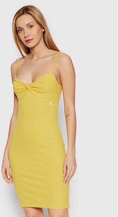 Calvin Klein Jeans Sukienka letnia J20J218402 ???ty Slim Fit - Ceny i  opinie - Ceneo.pl