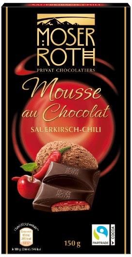 Aldi Moser Roth Mousse Au Chocolat Sauerkirsch-Chili 150g - Ceny i ...