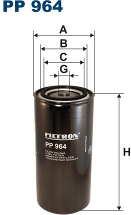 Filtr paliwa VOLVO FH12/FL12/FM7/FM12/NH12/NL10 PP964
