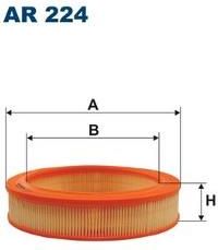 Filtr powietrza DACIA LOGAN 1.6/FORD TRANSIT 2.5D >85 AR224