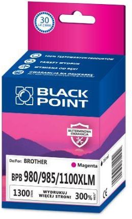 BLACK POINT ZAM. LC1100/LC980 M TUSZ BROTHER DCP145 DCP165C MFC250C MFC290C DCP185CDCP85C DCP585CW DCP6690CW MFC490CW MFC790CW