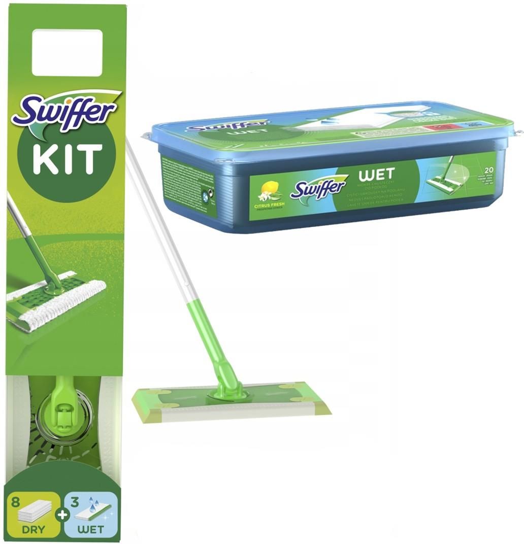 MOP SWIFFER +ŚC SUCHE 8szt+MOK 3szt + MOKRE ŚCIER SWIFFER CITRUS FR