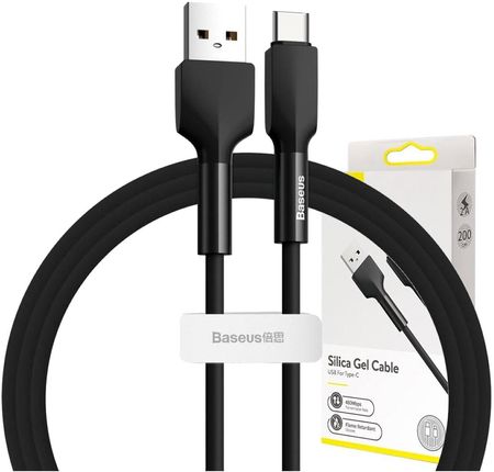 BASEUS JELLY LIQUID CABLE USB TO TYPE-C 100W 200CM BLACK