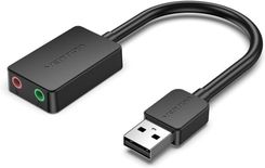 Zdjęcie KARTA DŹWIĘKOWA VENTION 2-PORT USB EXTERNAL SOUND CARD 0.15M BLACK - Bytów