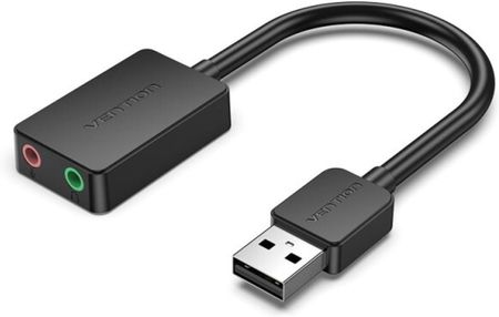 KARTA DŹWIĘKOWA VENTION 2-PORT USB EXTERNAL SOUND CARD 0.15M BLACK