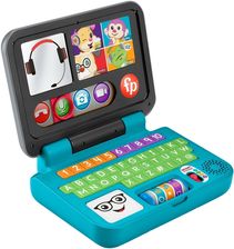 Fisher-Price „Ucz się i śmiej!” Edukacyjny Laptop Malucha „Porozmawiajmy” HHX33 - Zabawki edukacyjne dla niemowląt
