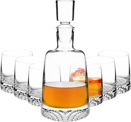 Krosno Glass Komplet Do Whisky 7 Częściowy Fjord