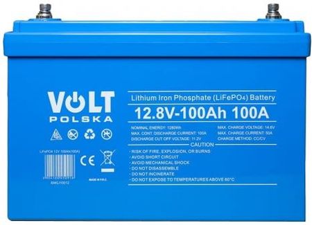 Volt LiFePO4 12V 100Ah 100A + Bms + Bluetooth