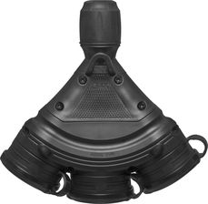 Zdjęcie Plastrol Gniazdo Trzykrotne Z Klapką Hermetyczną Czarny W01158 - Radków