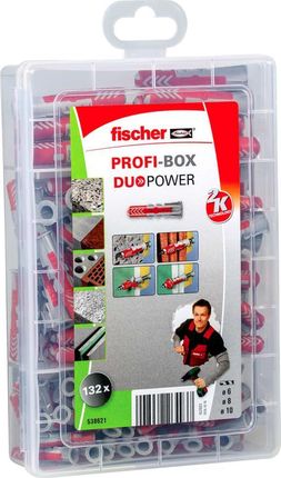 Fischer Zestaw Kołków Profi-Box Duopower 132szt. 437929