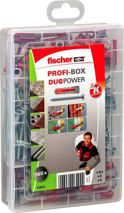 Fischer Zestaw Kołków Z Wkrętami Profi-Box Duopower 160Szt. 437930