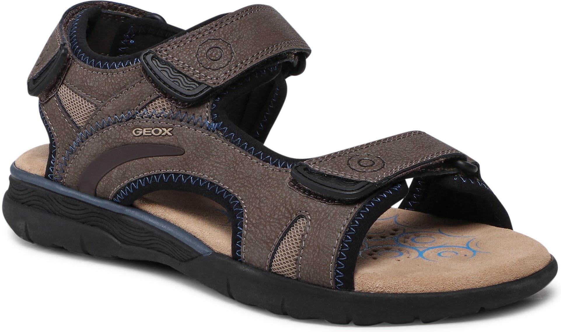 Geox Spherica EC5 Homme – Sandales Respirantes Ultra-Amorties Nubuck & Mesh – Confort Exceptionnel Toute La Journée