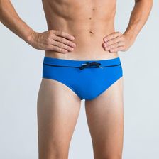 Zdjęcie NABAIJI Slipki pływackie męskie Nabaiji 100 Pep - Czarny, Niebieski - Kraków