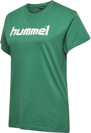 Hummel Go Cotton Logo T Shirt Woman S Biały Zielony