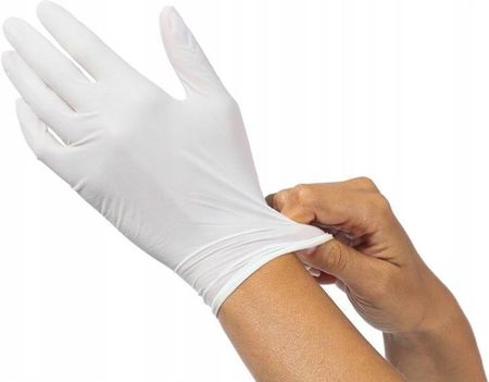 Rękawiczki rękawice pudrowane lateksowe 100szt M