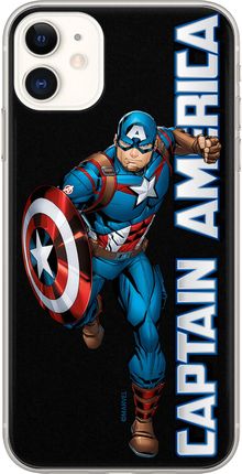 Etui Kapitan Ameryka 030 Marvel Nadruk pełny Czarny Producent: Iphone, Model: 7/ 8/ SE 2