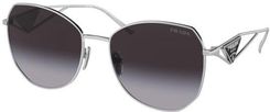 Zdjęcie OKULARY PRADA EYEWEAR PR 57YS 1BC5D1 57 ROZMIAR L - Opalenica
