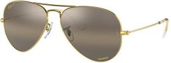 Zdjęcie OKULARY RAY-BAN® AVIATOR RB 3025 9196G5 58 ROZMIAR M - Piaski
