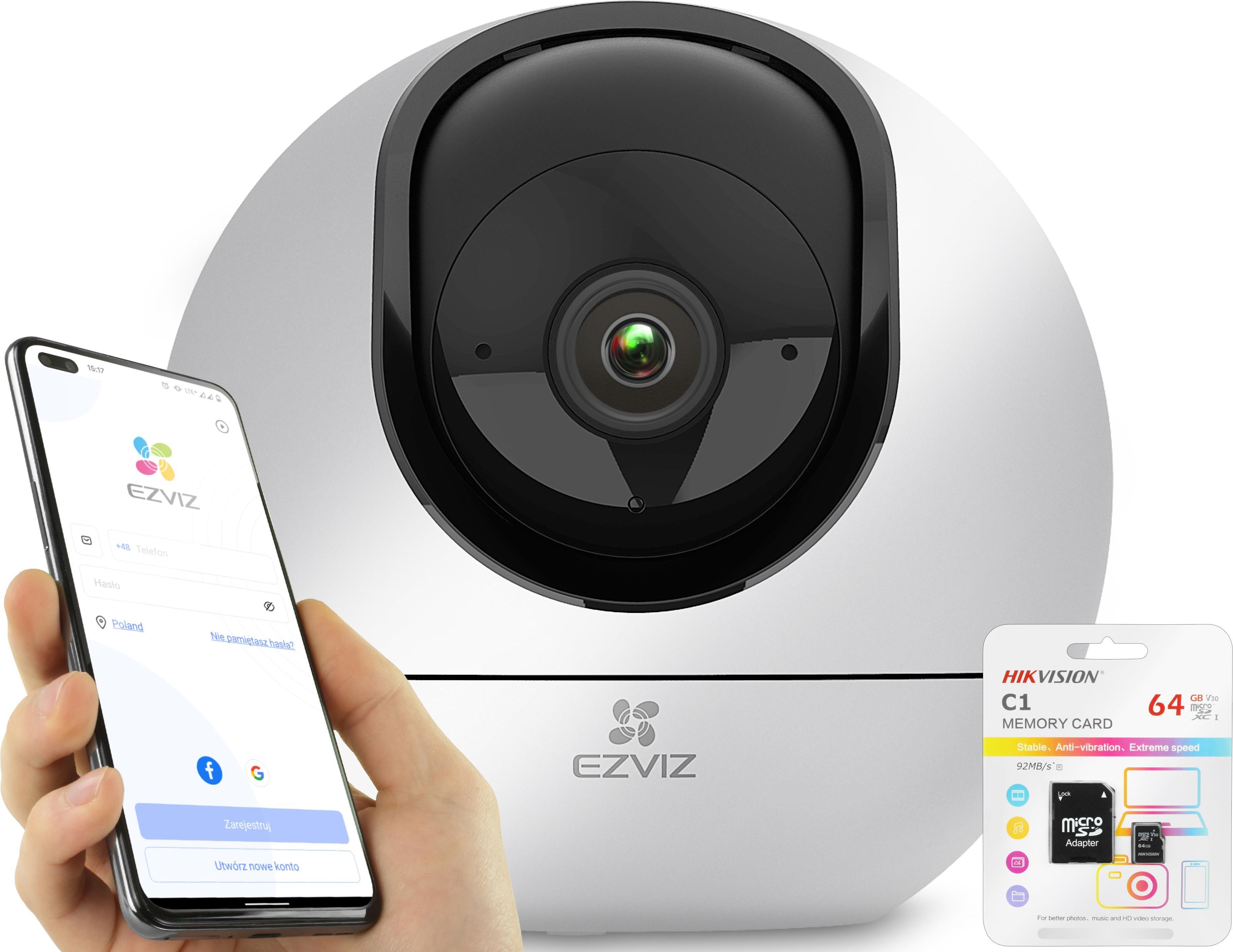 Kamera IP wewnętrzna EZVIZ C6 2K+ - Opinie i ceny na Ceneo.pl