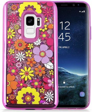 Zizo Liquid Glitter Case Etui Galaxy S9 z Brokatem