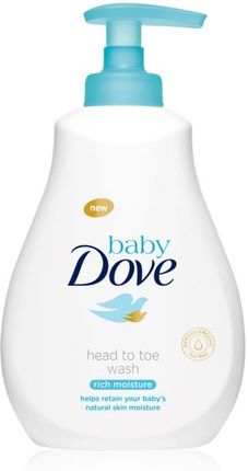Dove Baby Rich Moisture Żel do Mycia Ciała i Włosów 400 ml