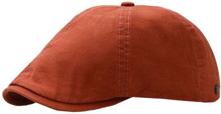 Kaszkiet Męski Letni, Pomarańczowy Przewiewny, Bawełniany, z Regulacją na Rzep -Pako Jeans CPAPJNSKASZKIET90306