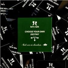 Karty Konwersacyjne Lets talk The was an education Choose your own destiny