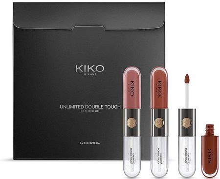 Unlimited Double Touch Lipstick Kit zestaw dwuetapowych płynnych pomadek do ust 3x6ml