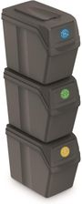 Zestaw koszy na śmieci 20l SORTIBOX 3szt. ISWB20S3-405U - Kosze i kontenery na śmieci