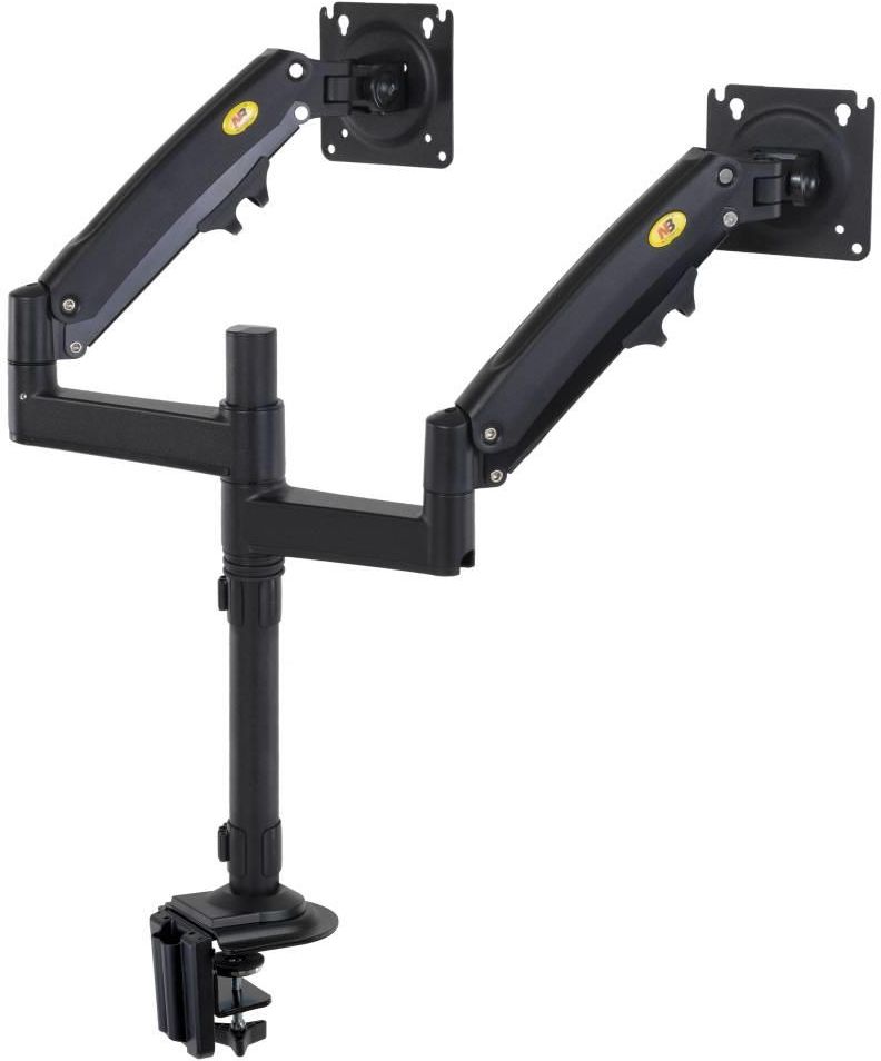 Fiber Novelty Nb Solidny Obrotowy Uchwyt Biurkowy Na Sprężynie Gazowej Do Dwóch Monitorów Lcd Led 22"-32" (H180B) - zdjęcie 10 Fiber Novelty Nb Solidny Obrotowy Uchwyt Biurkowy Na Sprężynie Gazowej Do Dwóch Monitorów Lcd Led 22"-32" (H180B)