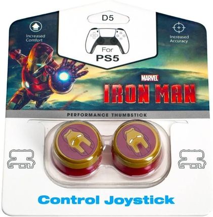 White Shark Nakładki na kontroler PS5/PS4 Iron Man XXL
