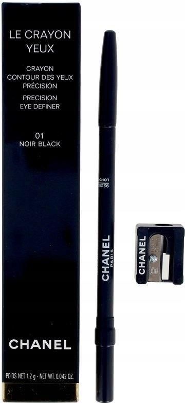 CHANEL LE CRAYON YEUX Precyzyjna kredka do oczu z pędzelkiem 01 NOIR BLACK  - Opinie i ceny na