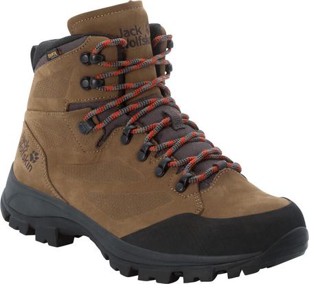 Jack Wolfskin Rebellion Texapore Mid Shoes Men Brązowy 4064993190243