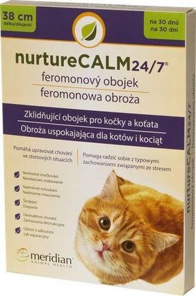 Meridian Nurturecalm 24 7 Feline Pheromone Collar Obroża Feromonowa Uspokajająca Dla Kota (Vat015201)