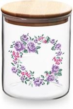 Altom Charlotta Pojemnik Ze Szkła Borosilikatowego Z Bambusową Pokrywką 360Ml 2 Color Box (203018387)