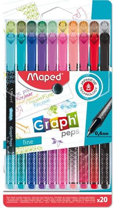 Maped Cienkopis Graph Peps Deco 20 Szt Etui Pud. Z Zaw. 749051