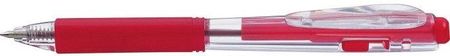 Pentel Długopis Bk437 Z Gumowym Uchwytem Automatyczny Czerwony