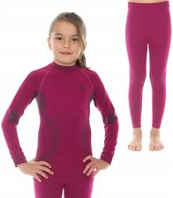 Bluza spodnie termoaktywne komplet Brubeck dziewczęcy fioletowy thermo - Komplety dziecięce