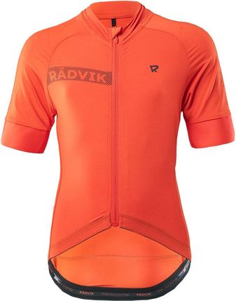 Koszulka rowerowa dziecięca Radvik Bravo Jrb pomarańczowa rozmiar 152