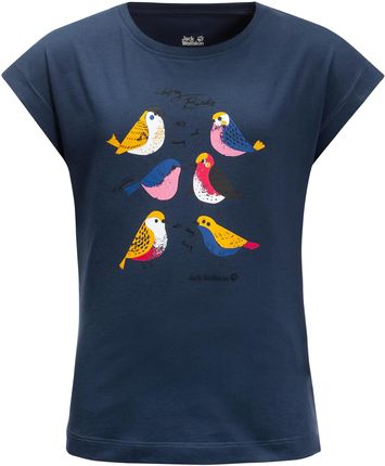 Dziewczęca koszulka TWEETING BIRDS T G dark indigo