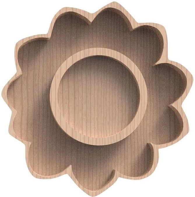 Woody Kid Store Miska Dekoracyjna Sunflower W Kolorze Jasnobrązowym Ø