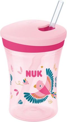 NUK Evolution Action Cup z efektem kameleona 230ml 12M+ różowy