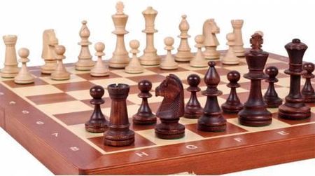 Sunrise Chess & Games Drewniane szachy turniejowe Tournament No5 w kasetce CHW42 SET 48x48 - zdjęcie 3